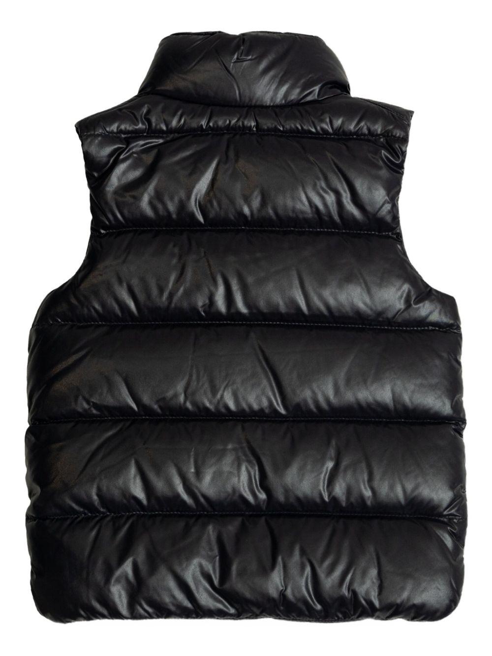 Gilet blu navy per neonato 9511A00016597Z8 742 Moncler Kids 