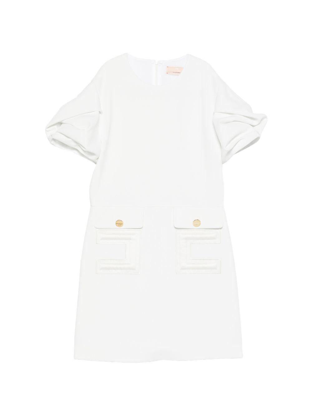 Abito bianco per bambina EFAB6460GA022 0004 Elisabetta Franchi Kids 