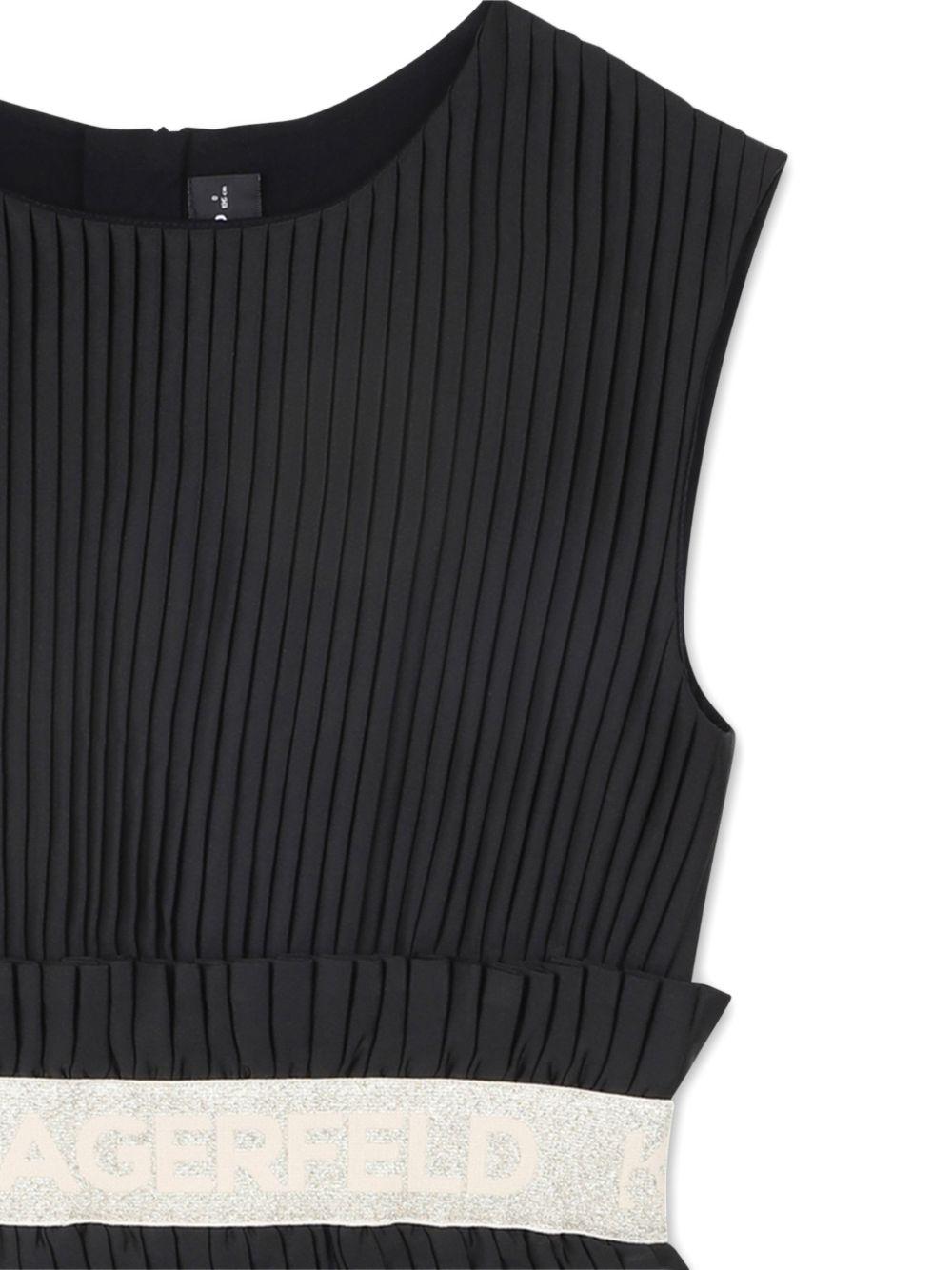 Abito nero per bambina Z31144 09B Karl Lagerfeld Kids 