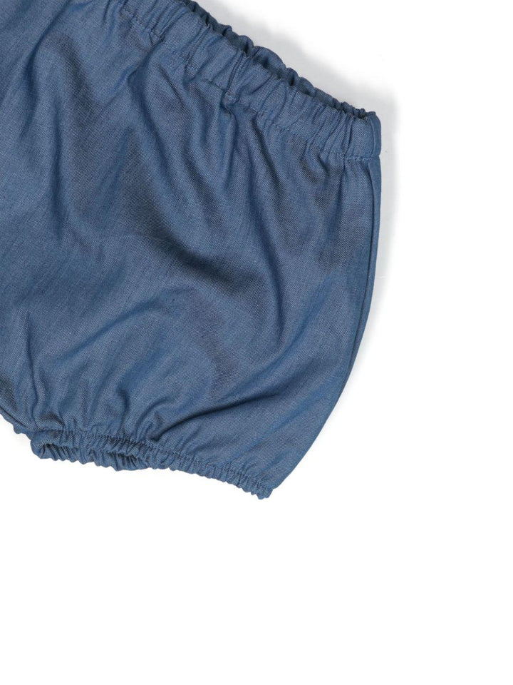 Abito blu per neonata in denim