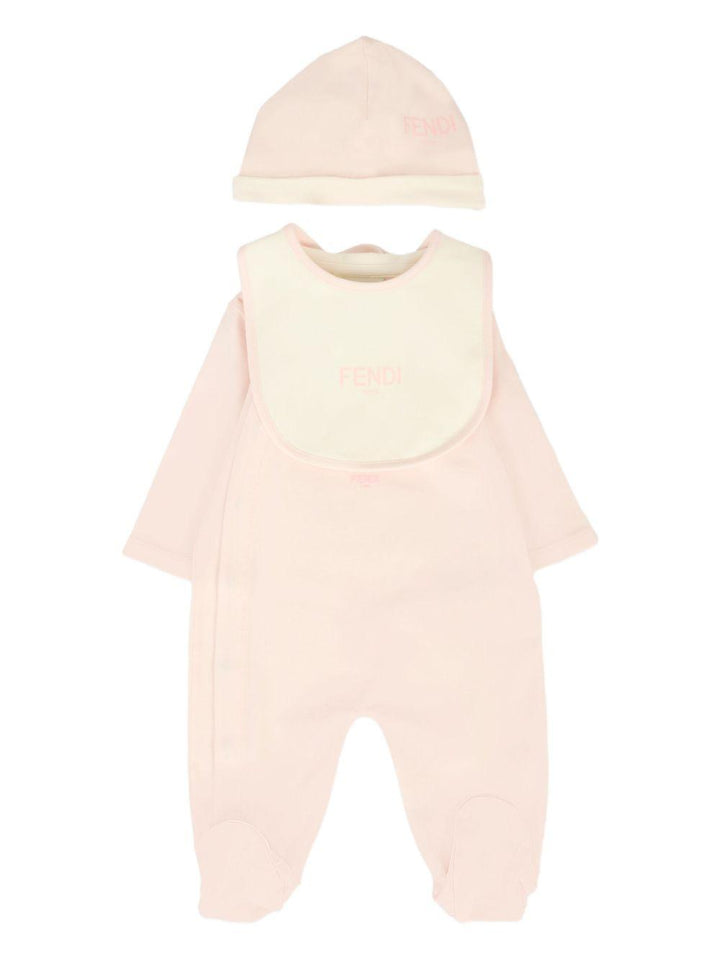 Tutina rosa per neonata BUK141ST8 F0C11 Fendi Kids 