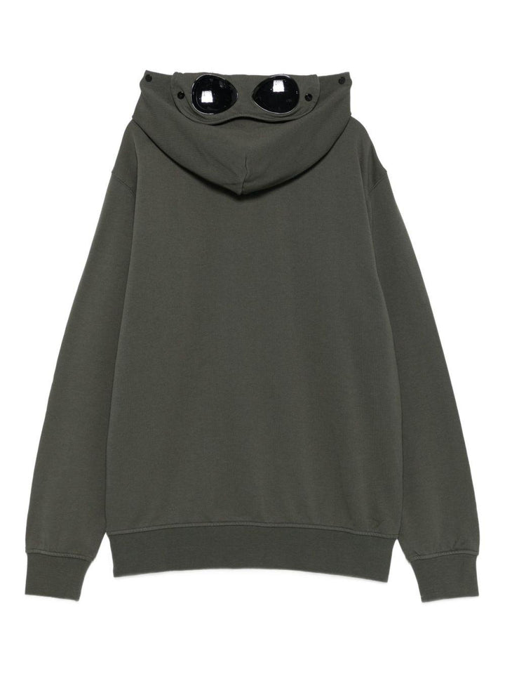 Felpa verde foglia per bambino CUF01BLCA76 31233 C.P Company Kids 
