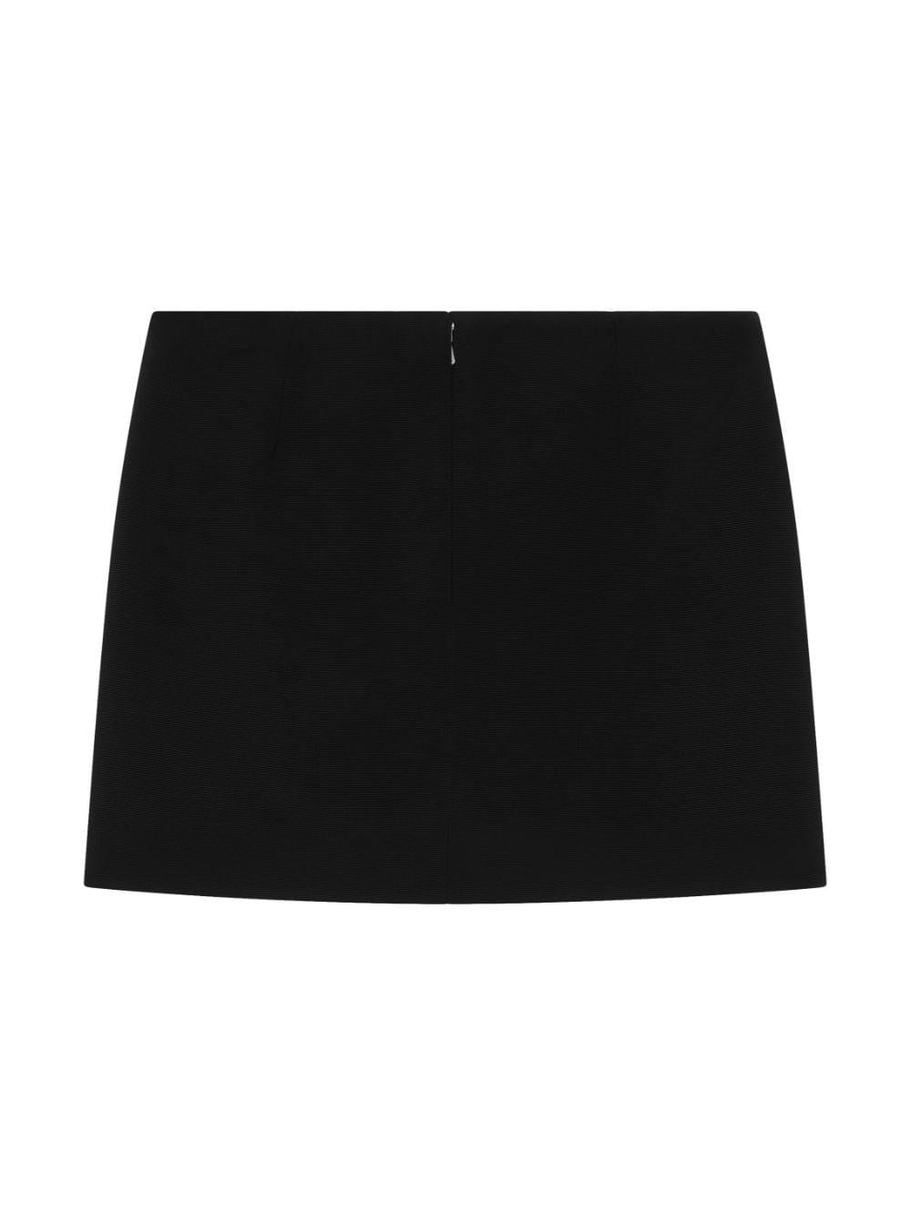 Black skirt for girls with logo