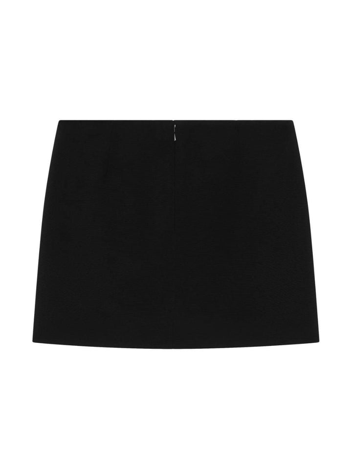 Black skirt for girls with logo