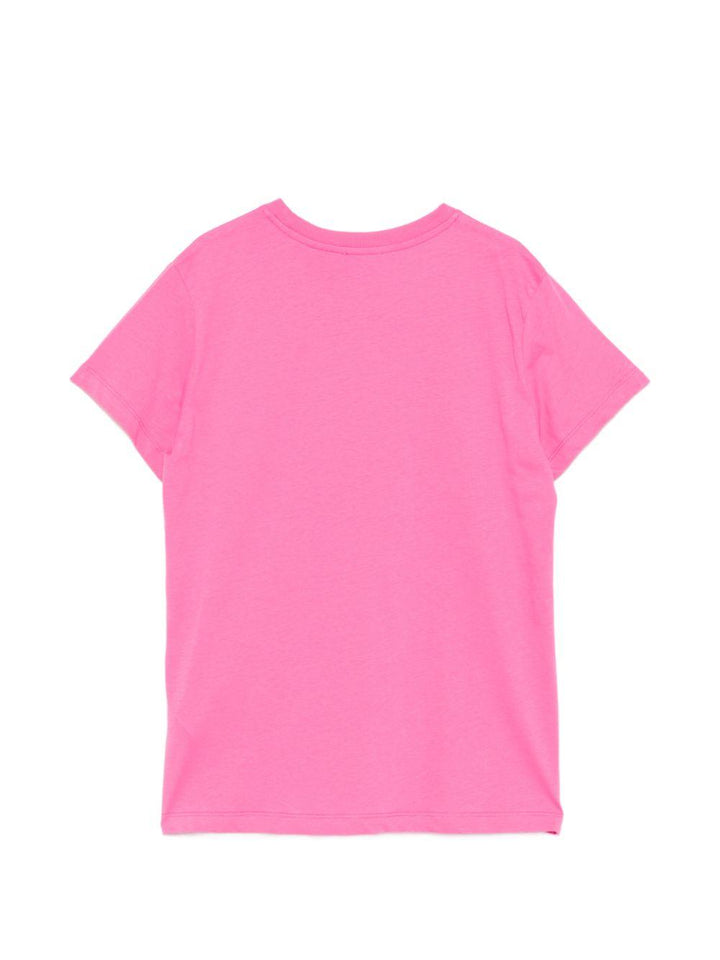 T-shirt rosa per bambina HUM05OLAA03 50533 Moschino Kids 