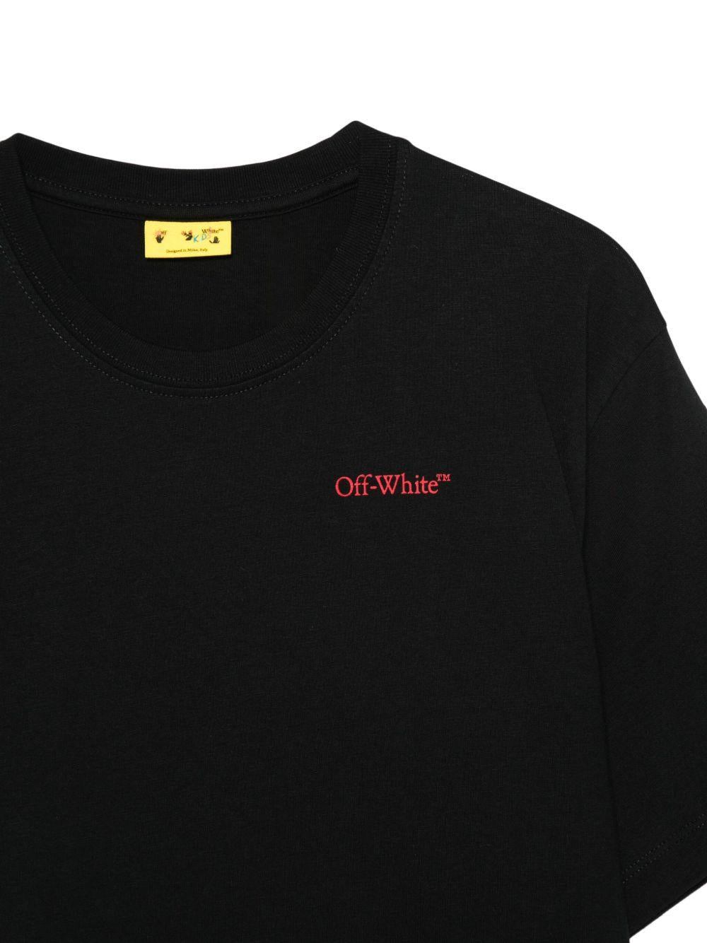 T-shirt nera per bambino OBAA002F25JER00D 1025 Off White Kids 
