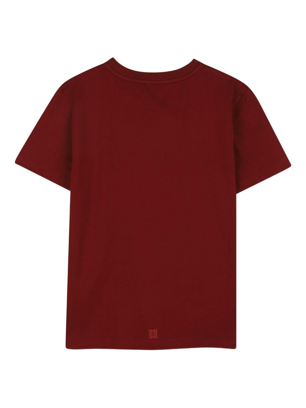 T-shirt bordeaux per bambino H30952 95C Givenchy Kids 