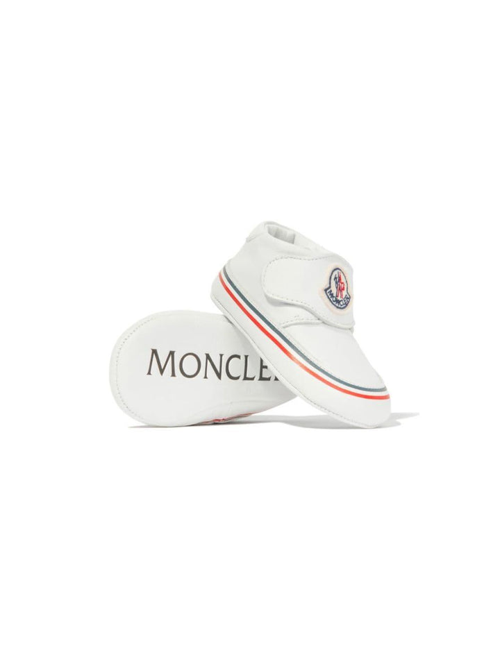 Sneakers bianche per neonato in pelle