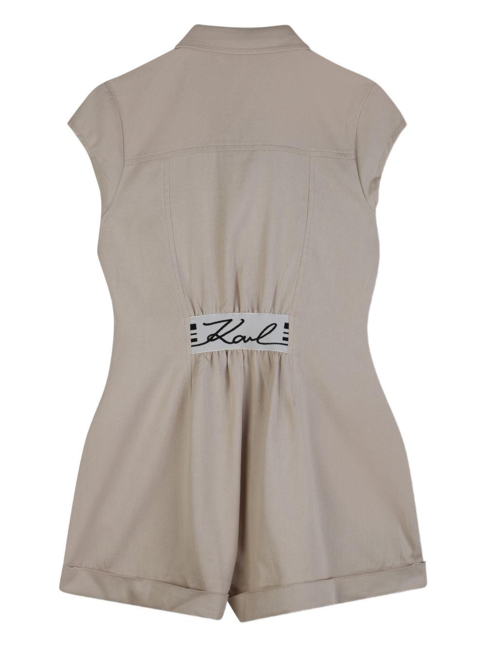 Tuta beige per bambina Z31116 192 Karl Lagerfeld Kids 