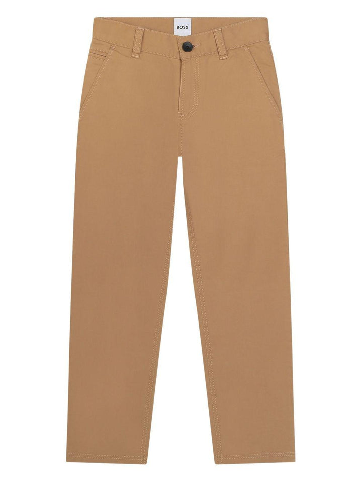Pantalone chino marrone per bambino J52685 269 Boss Kids 
