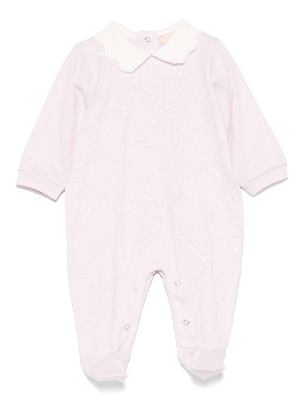 Tutina rosa chiaro per neonata ENTU1290JF054 D658 Elisabetta Franchi Kids 