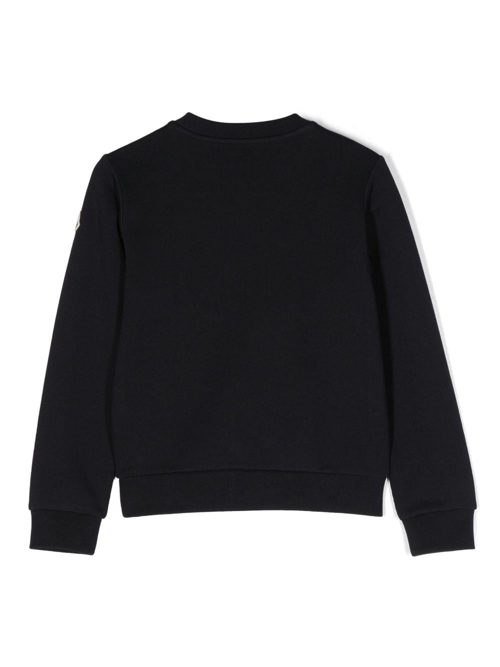 Blue sweatshirt for boys with logo