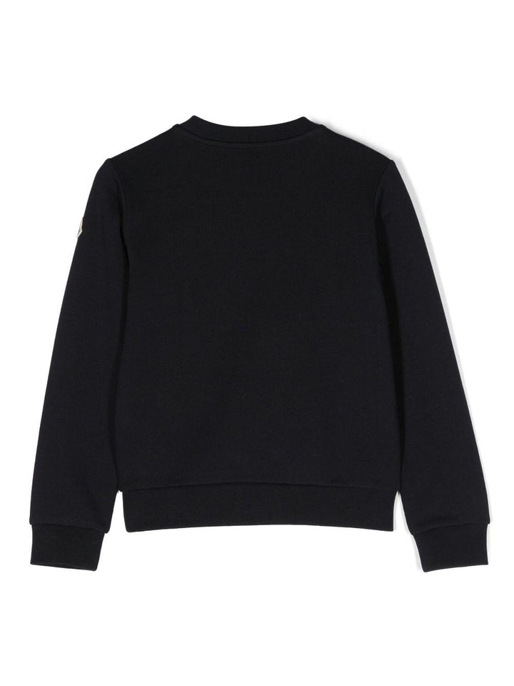 Blue sweatshirt for boys with logo