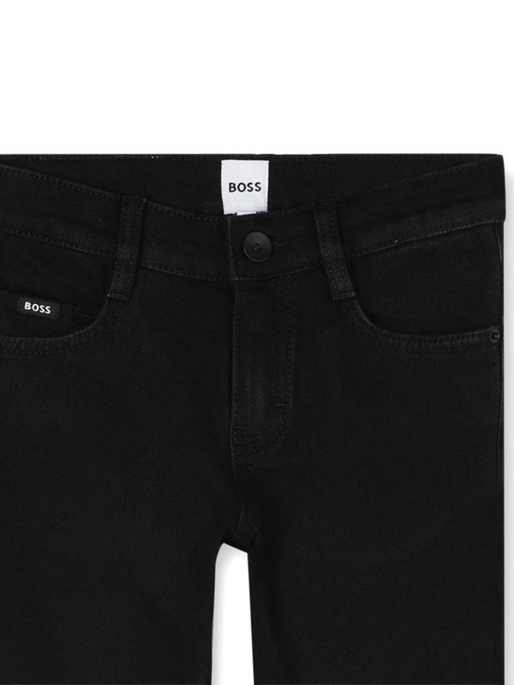 Pantalone nero per bambino J52310 09B Boss Kids 