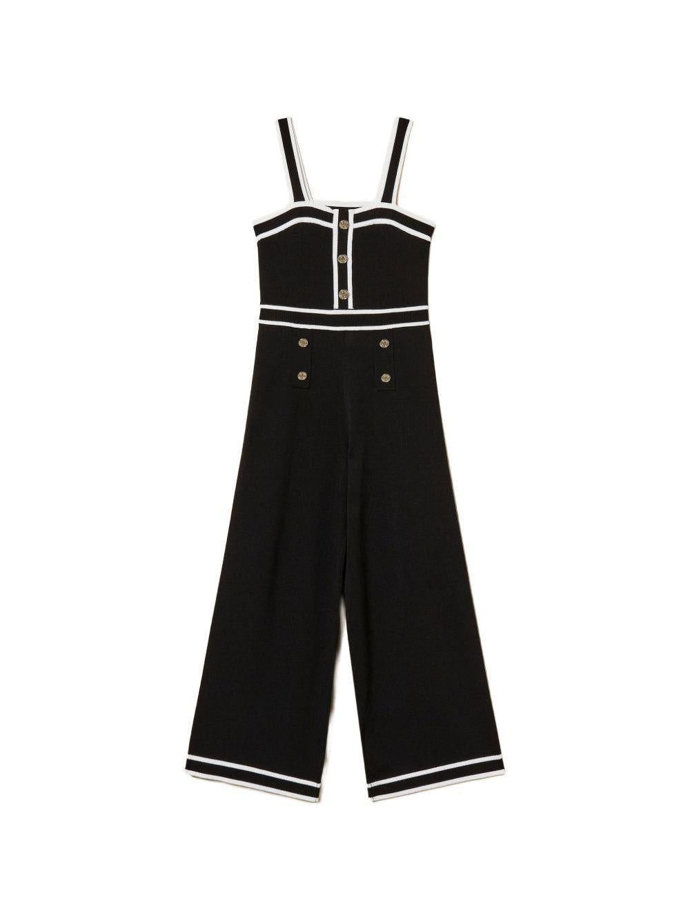 Tuta nera/bianca per bambina 261GJ3072 11656 Twin Set 