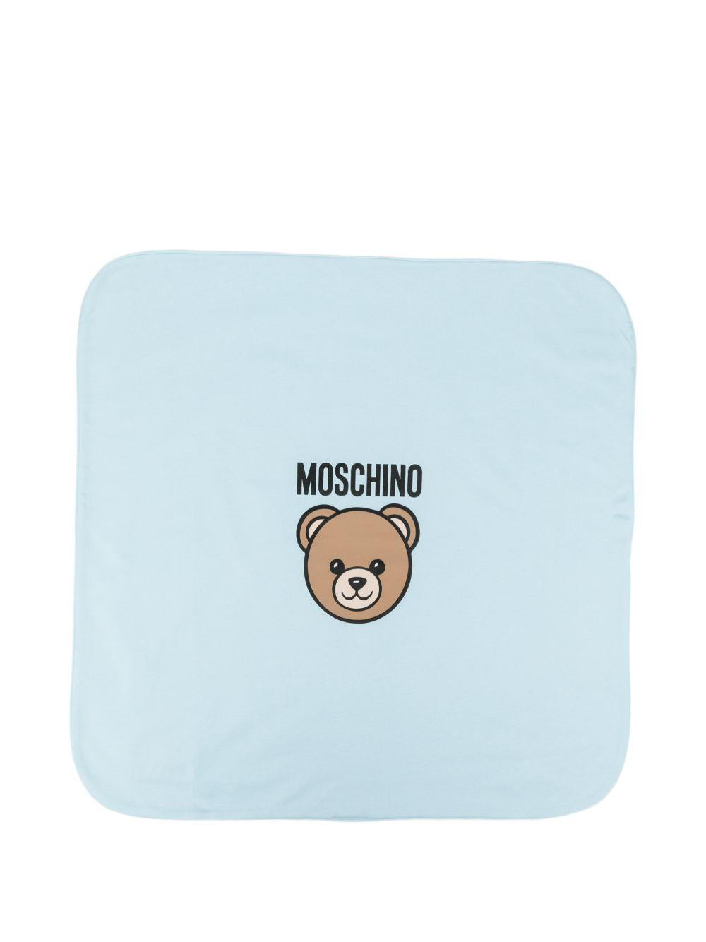 Coperta blu per neonato MUB00MLCA19 40304 Moschino Kids 