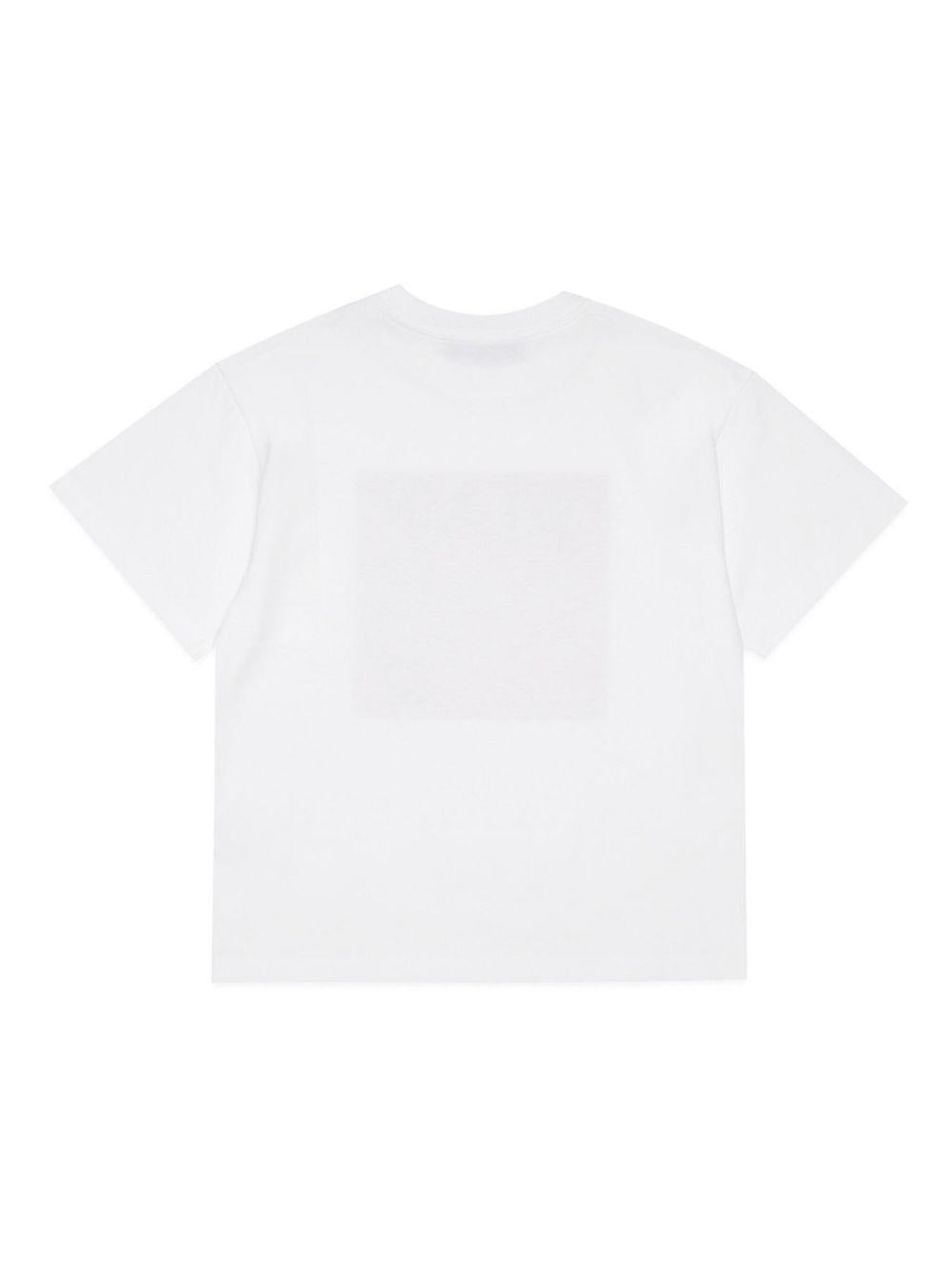 T-Shirt bianco/rosso/nero per bambina di Max&co Kids
