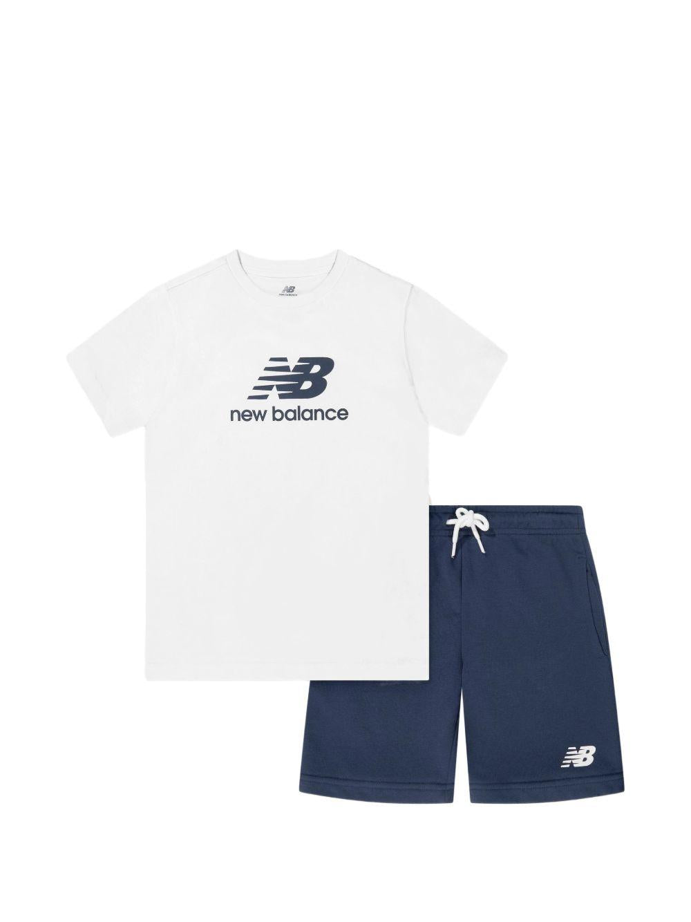 Completo bianco/blu navy per bambino LAKB0318 BWE New Balance Kids 