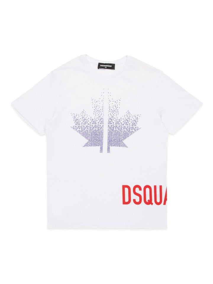 T-shirt per bambino in cotone bianca