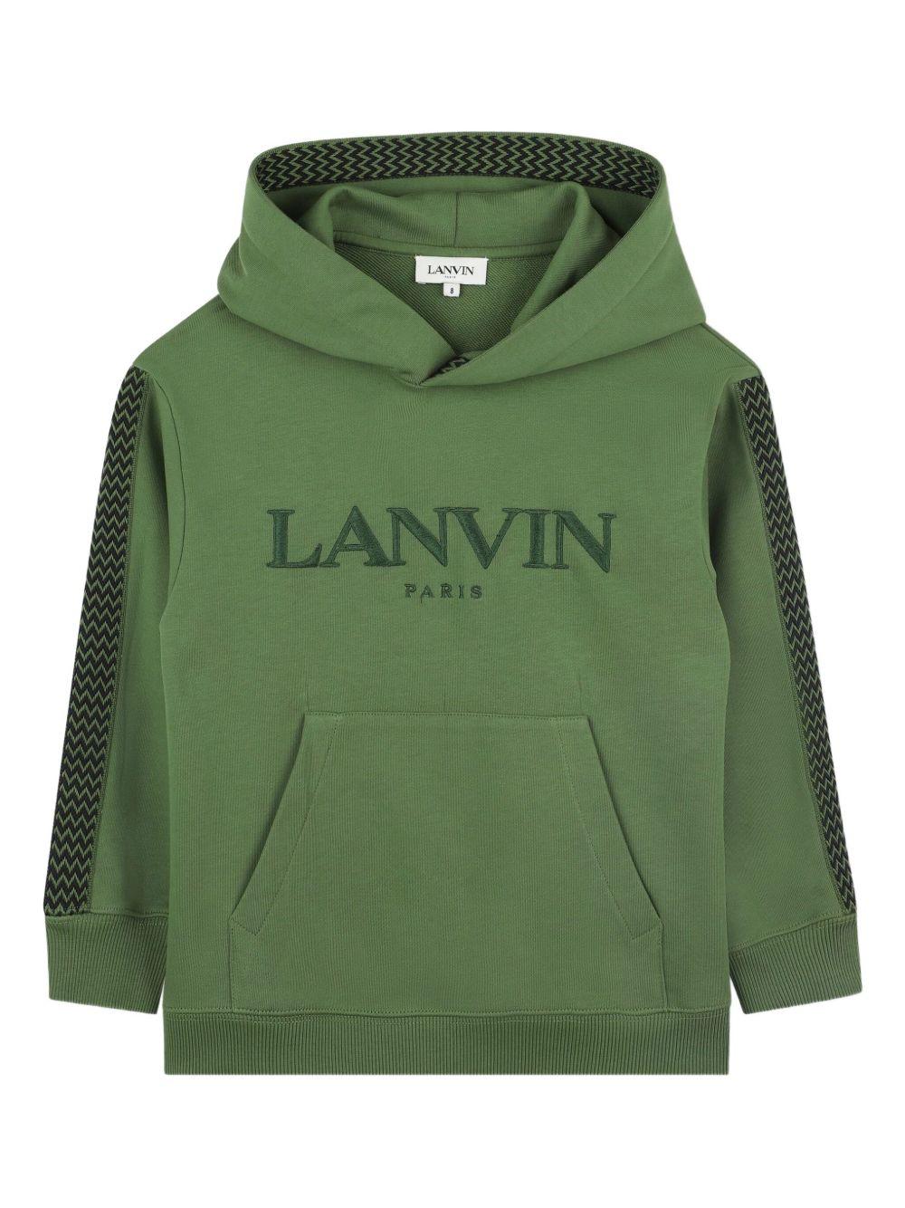 Felpa verde oliva per bambino N30295 625 Lanvin Enfant 