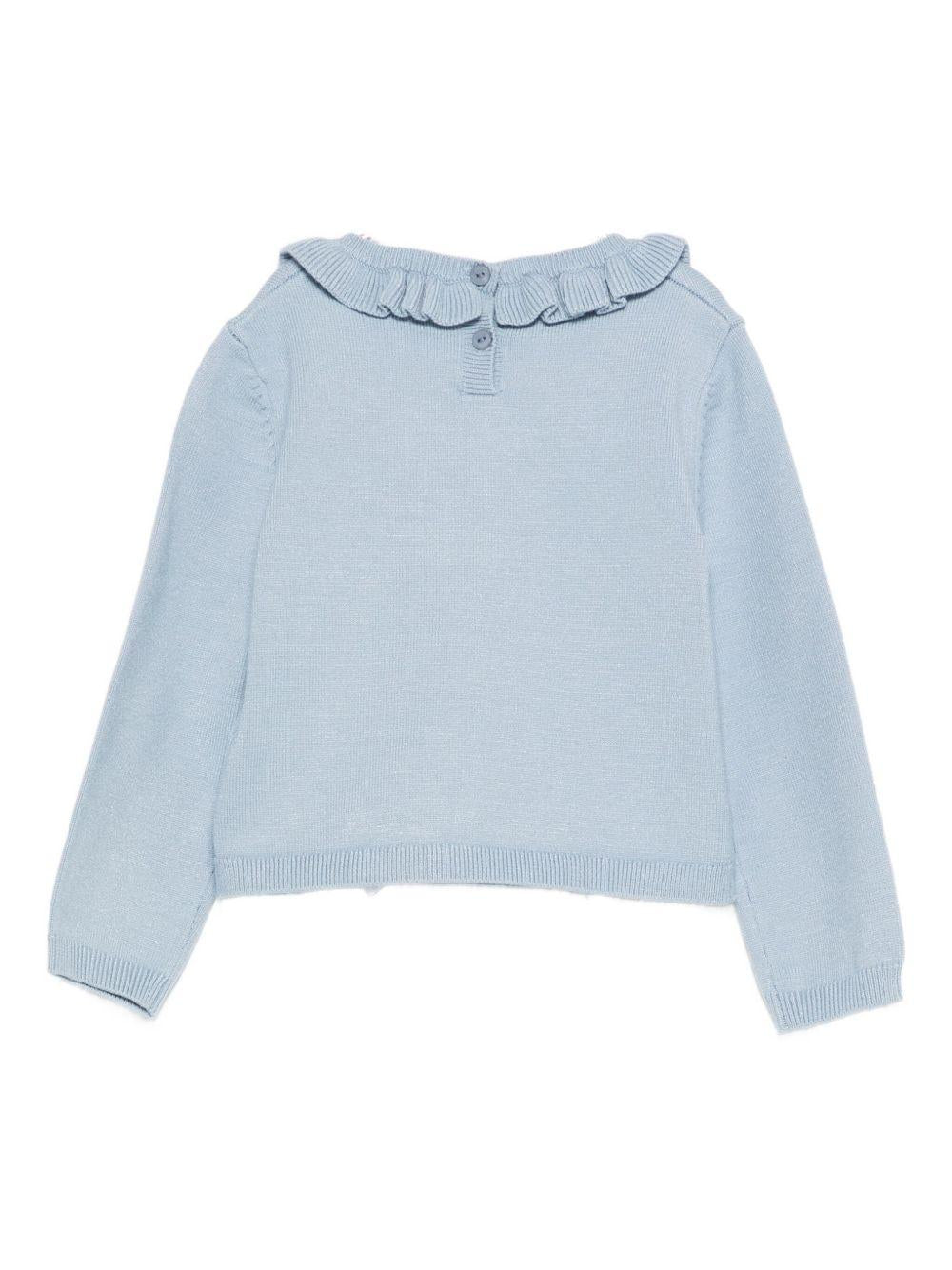 Maglione azzurro per neonata HF5071MA12P M9985 Liu Jo 