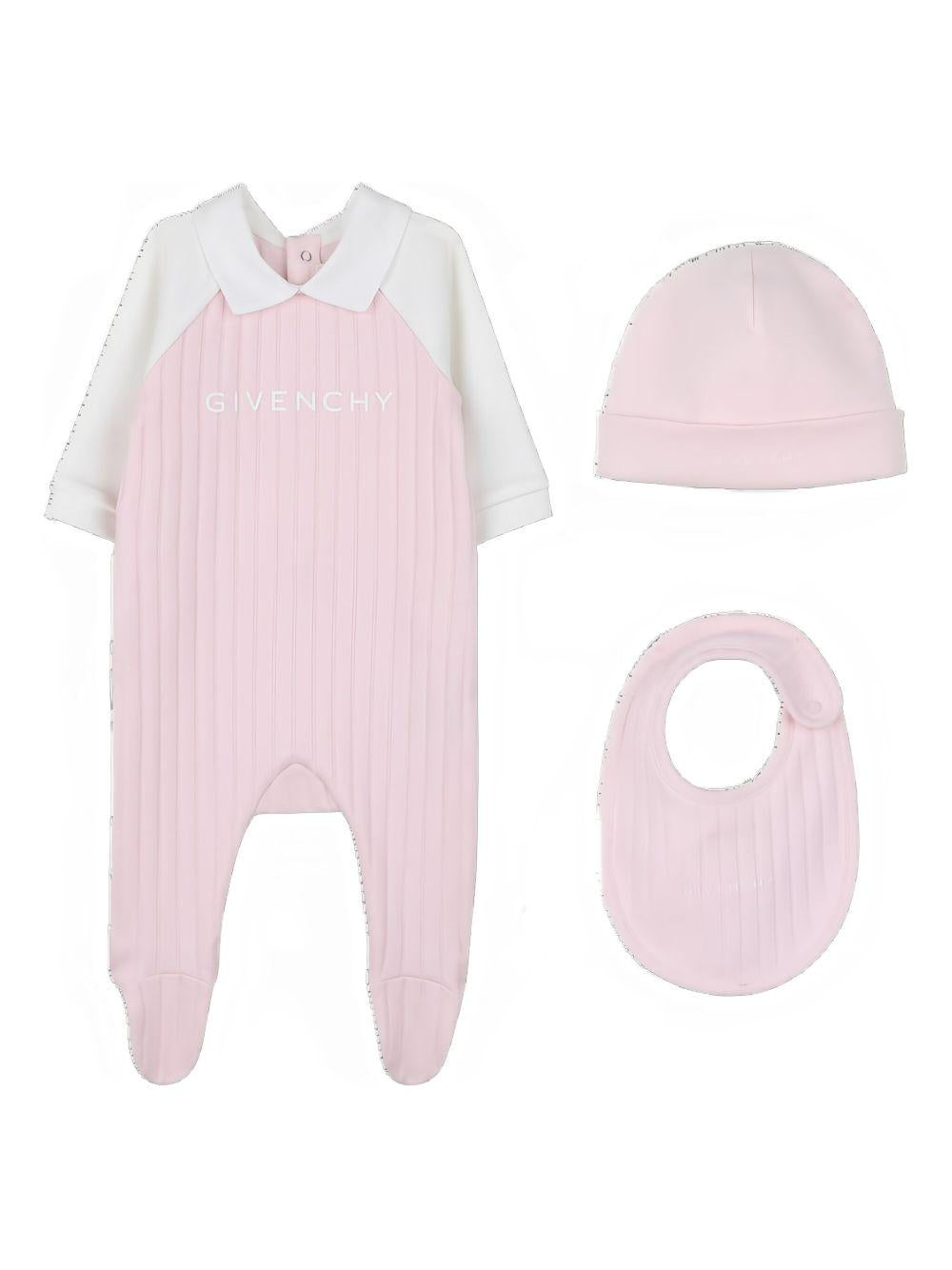 Pigiama rosa per neonata H30864 44Z Givenchy Kids 