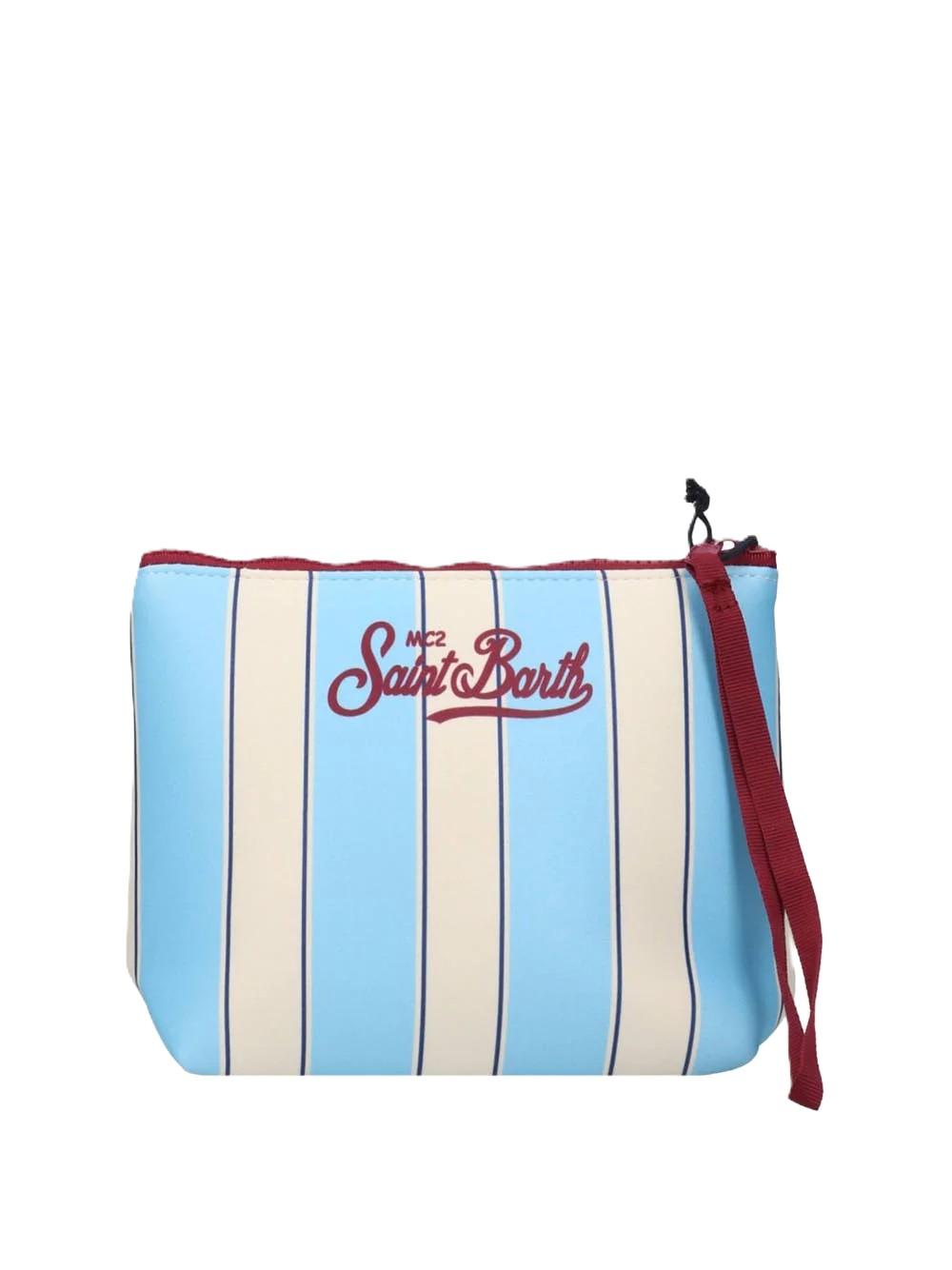 Borsa bianca/celeste per bambina ALIN001 00605L MC2 Saint Barth Kids 