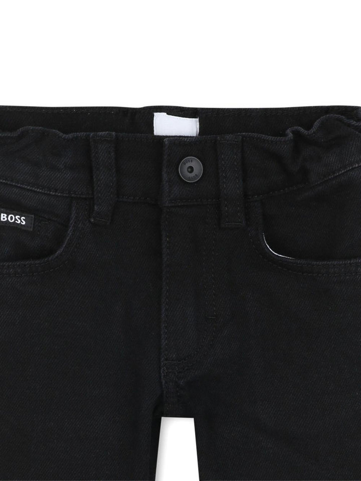 Jeans nero per neonato J52440 09B Boss Kids 