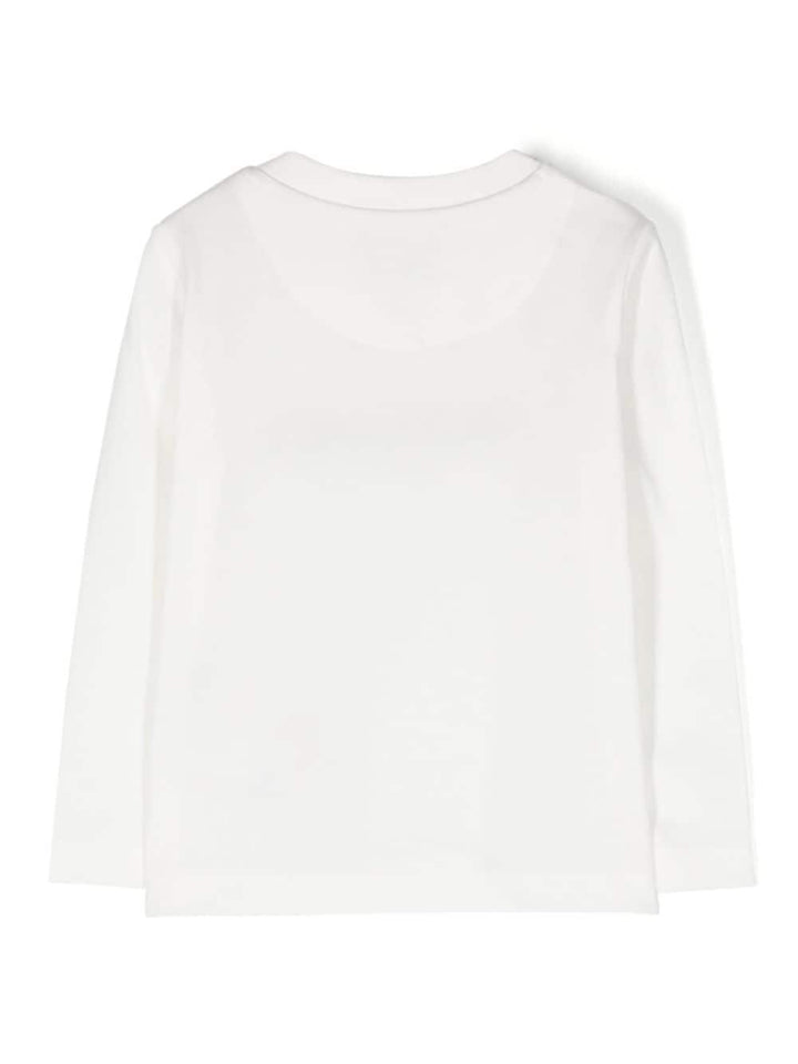 White baby t-shirt with logo