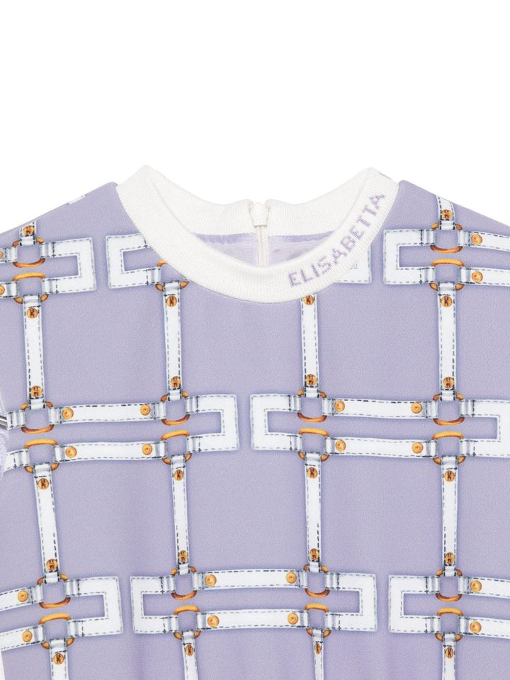 Abito viola per bambina EFAB6520GAE01 D661 Elisabetta Franchi Kids 