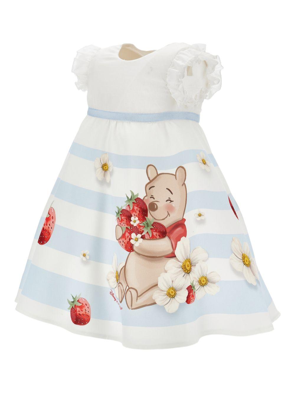 Abito bianco per neonata 31G9157105 9984 Monnalisa Kids 