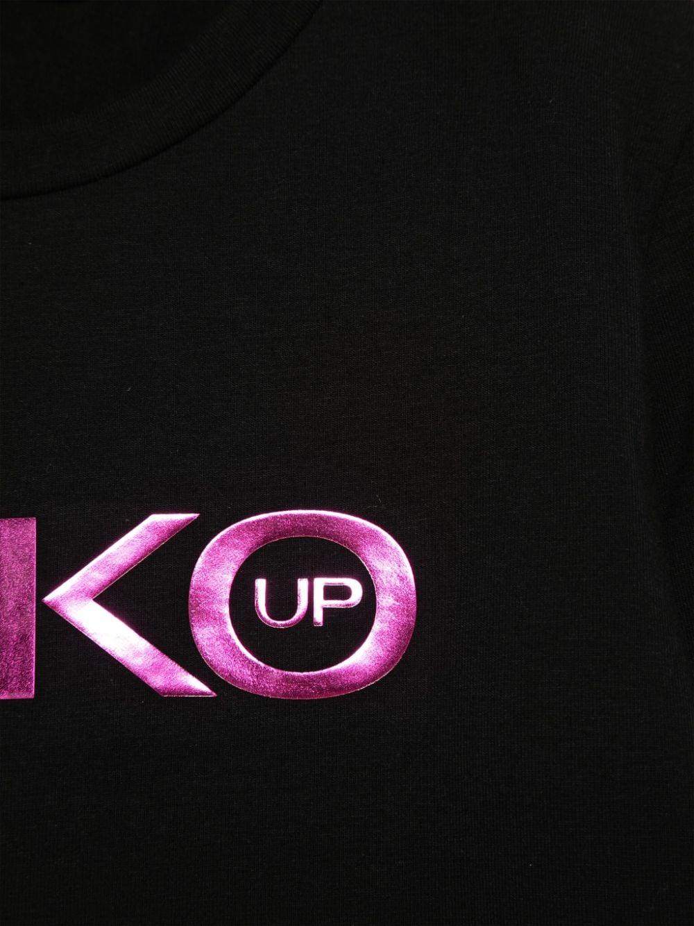 Black t-shirt for girls with logo