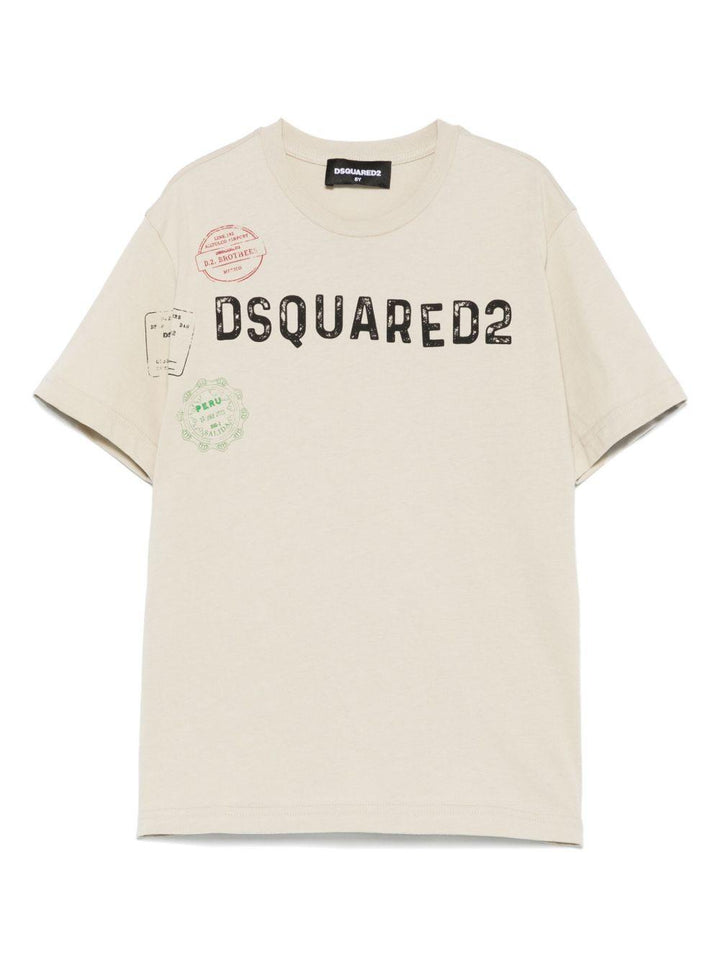 T-shirt beige per bambino