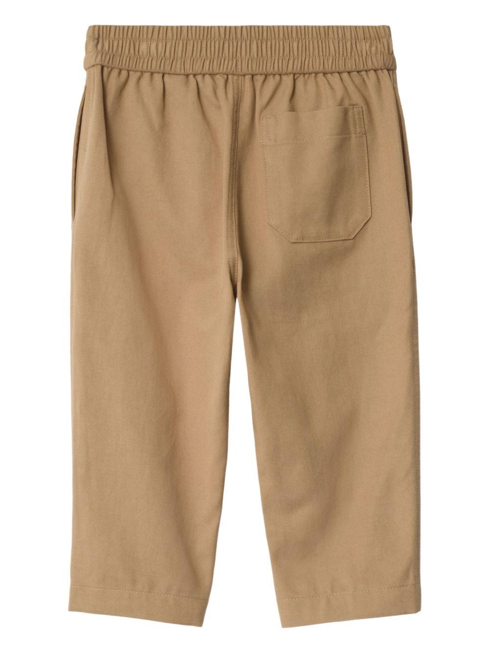 Pantalone beige sabbia per neonato 8108878 B9719 Burberry Kids 