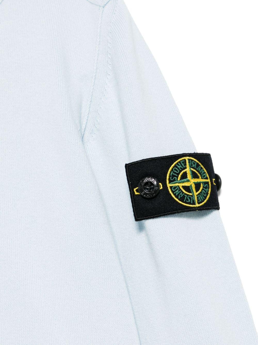 Maglione celeste per bambino 65100001S00B2 V0041 Stone Island Kids 