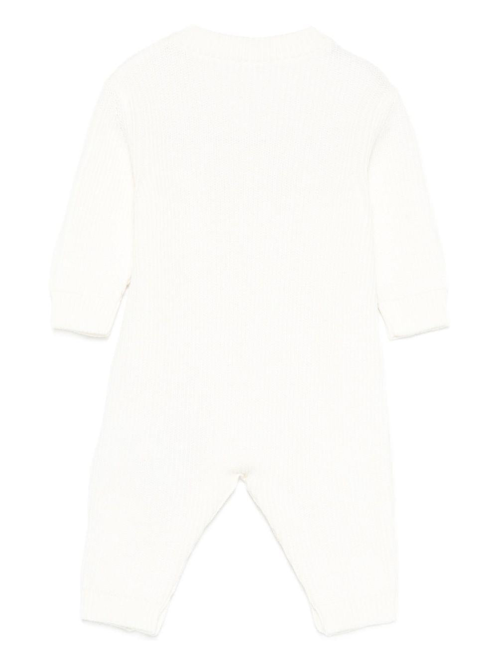 Tutina bianca per neonata ENTU137CFL061 0000 Elisabetta Franchi Kids 