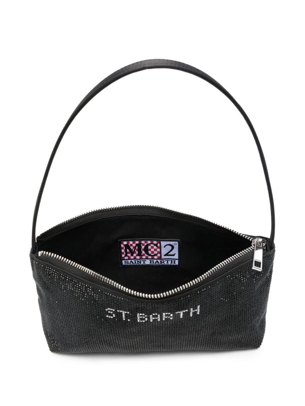 Borsa nera per bambina STRAS001 02028I MC2 Saint Barth Kids 