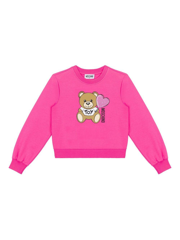 Felpa rosa fucsia per bambina