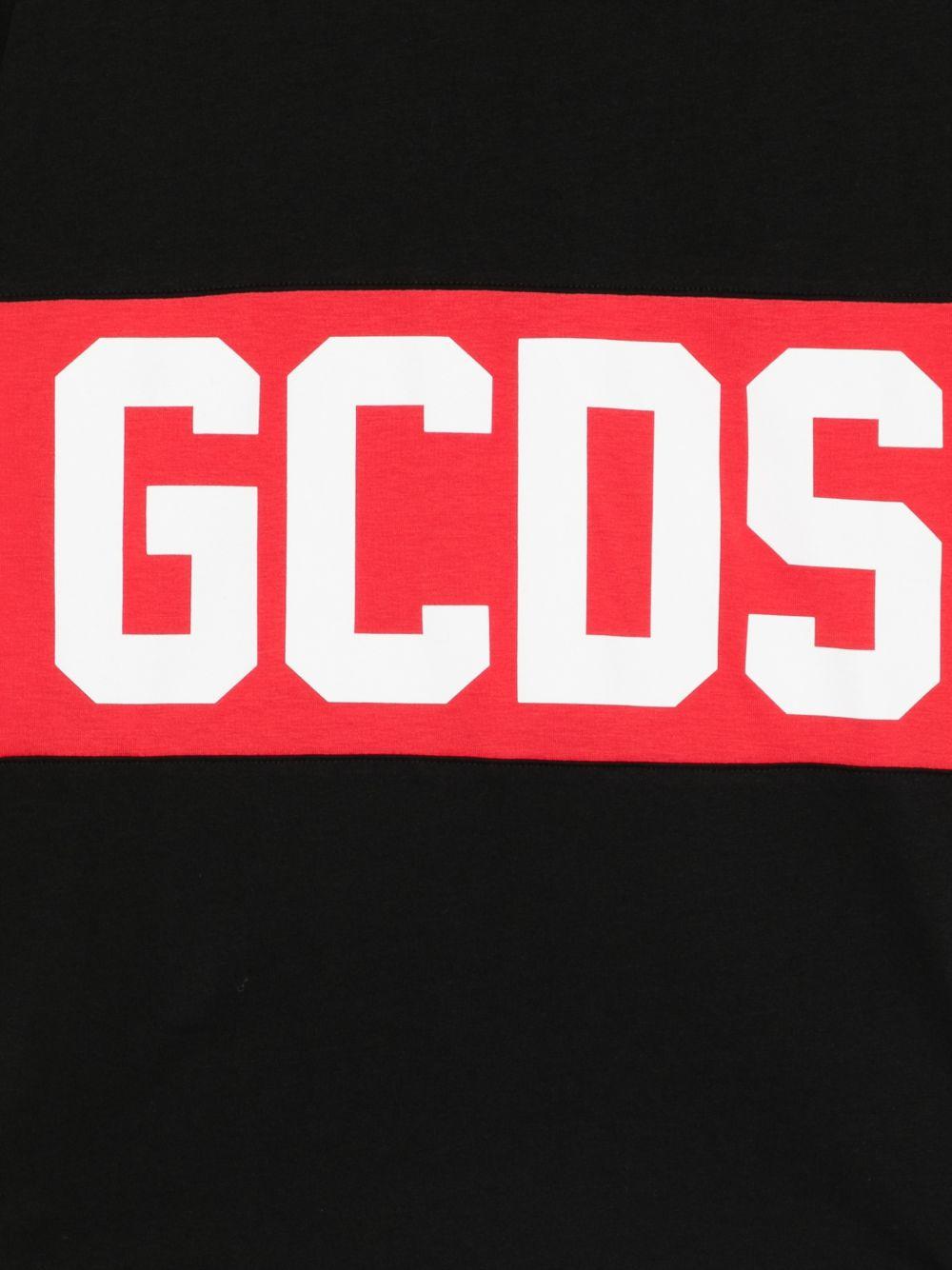 T-shirt nera per bambino Z0UJQC585J105 999R Gcds Kids 