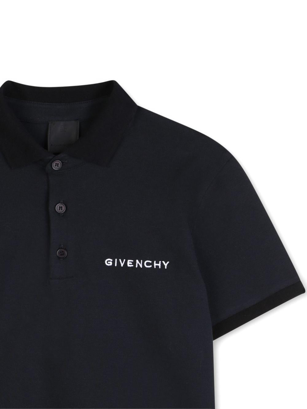 Polo nera per bambino H31121 09B Givenchy Kids 