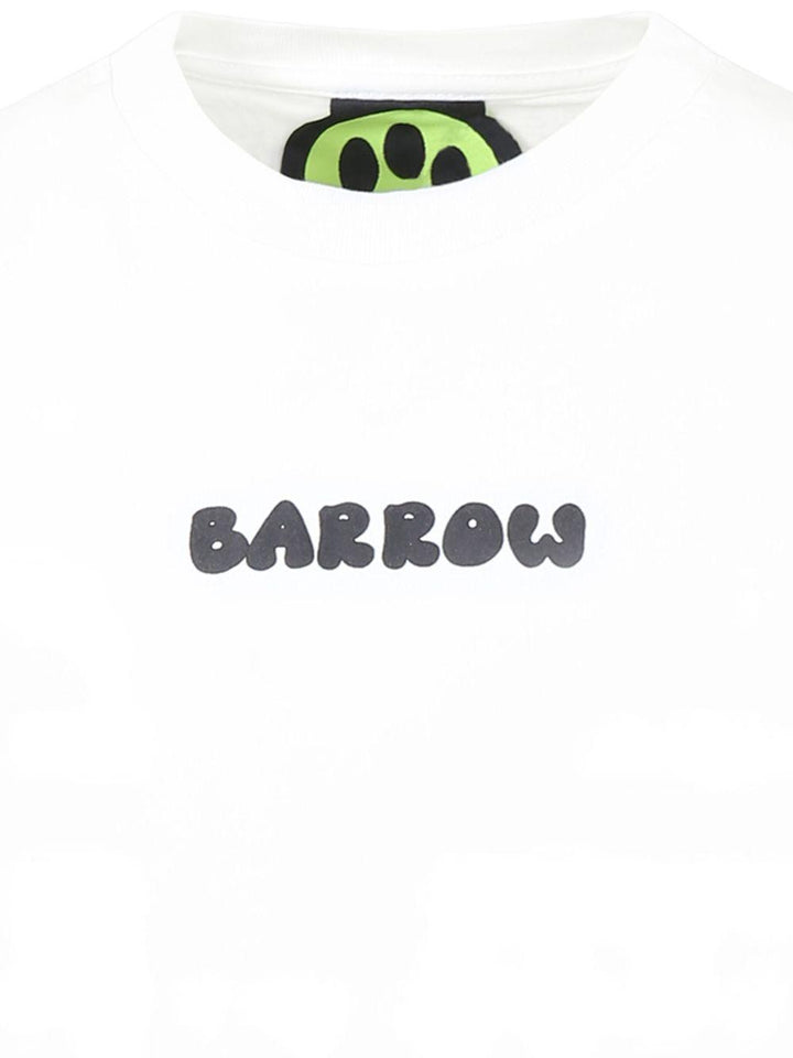 T-shirt bianca per bambino con logo