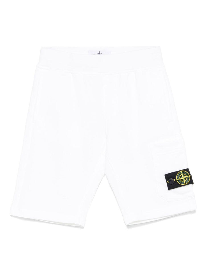 Bermuda bianca per bambino 66200006S0040 V0001 Stone Island Kids 