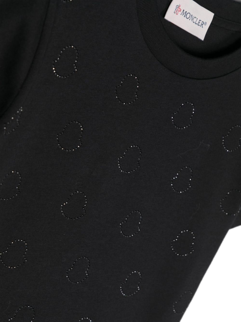 Black t-shirt for boys with logo