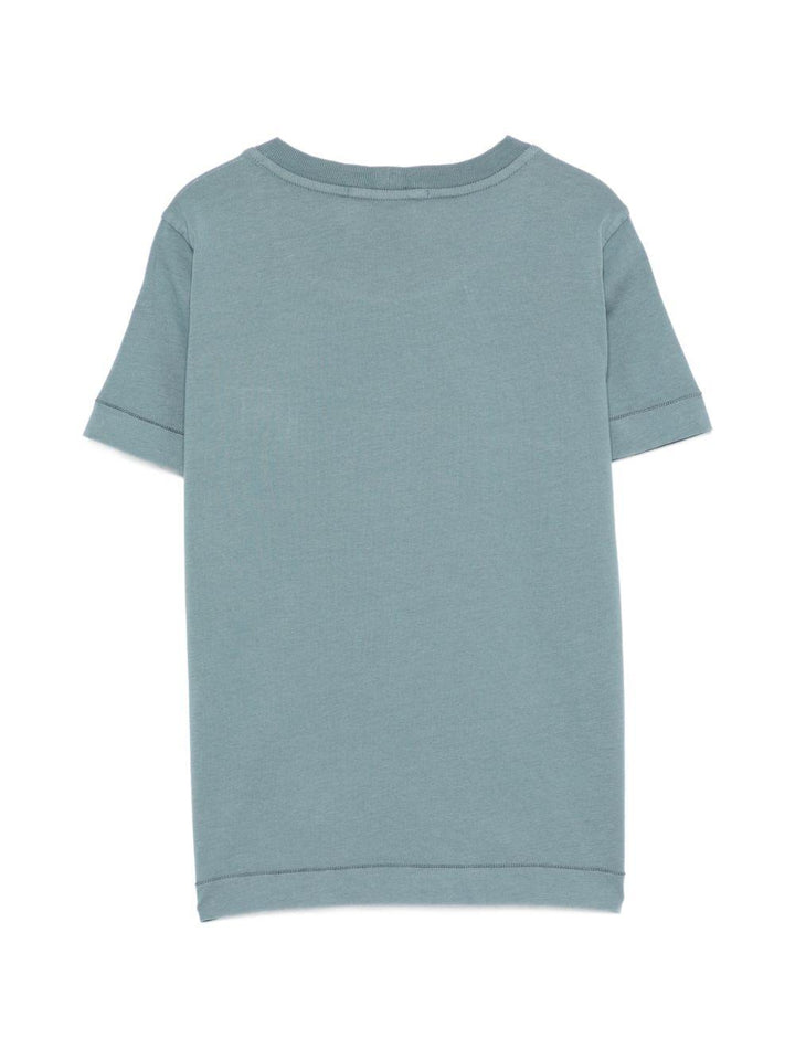 T-shirt blu polvere per bambino 62100003S0047 V004B Stone Island Kids 