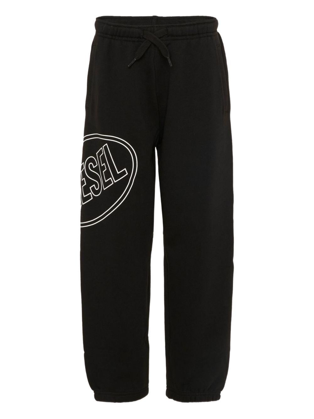 Pantalone nero per bambino J026610GEAD K900 Diesel Kids 