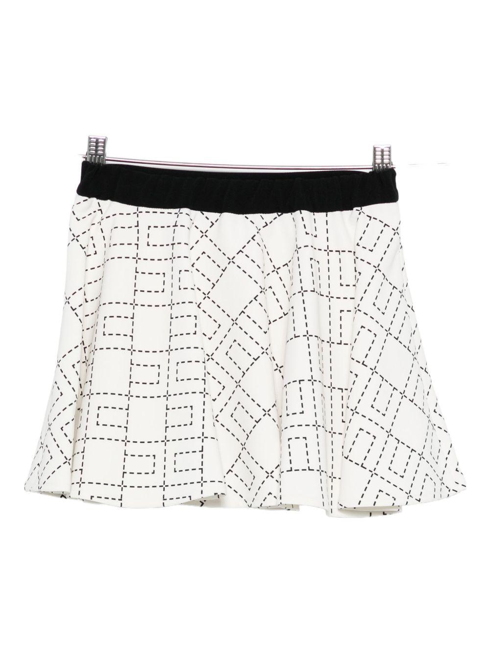 Gonna bianca per bambina EGGO0510GA023 D577 Elisabetta Franchi Kids 