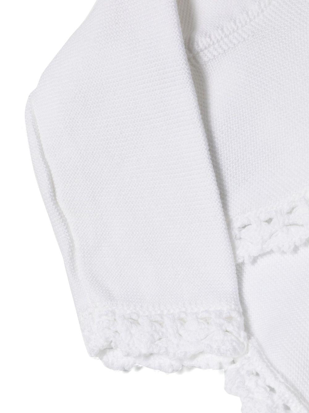 Cardigan bianco per neonata