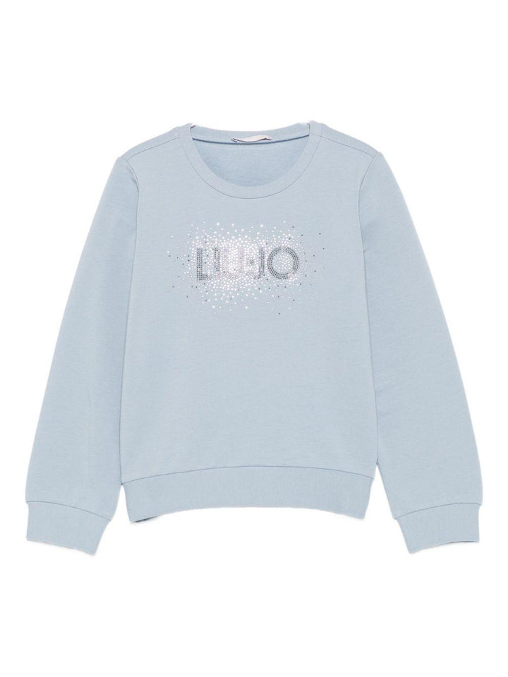 Felpa blu polvere per bambina KF5001F0724 64010 Liu Jo 