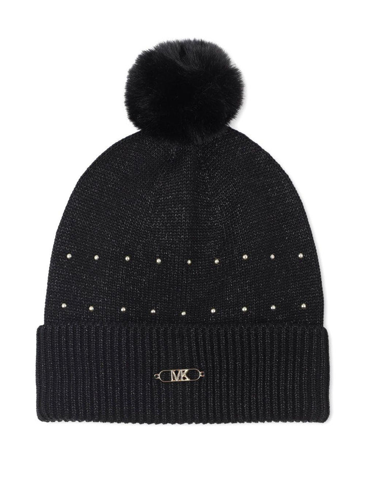 Berretto nero per bambina R30518 09B Michael Kors Kids 