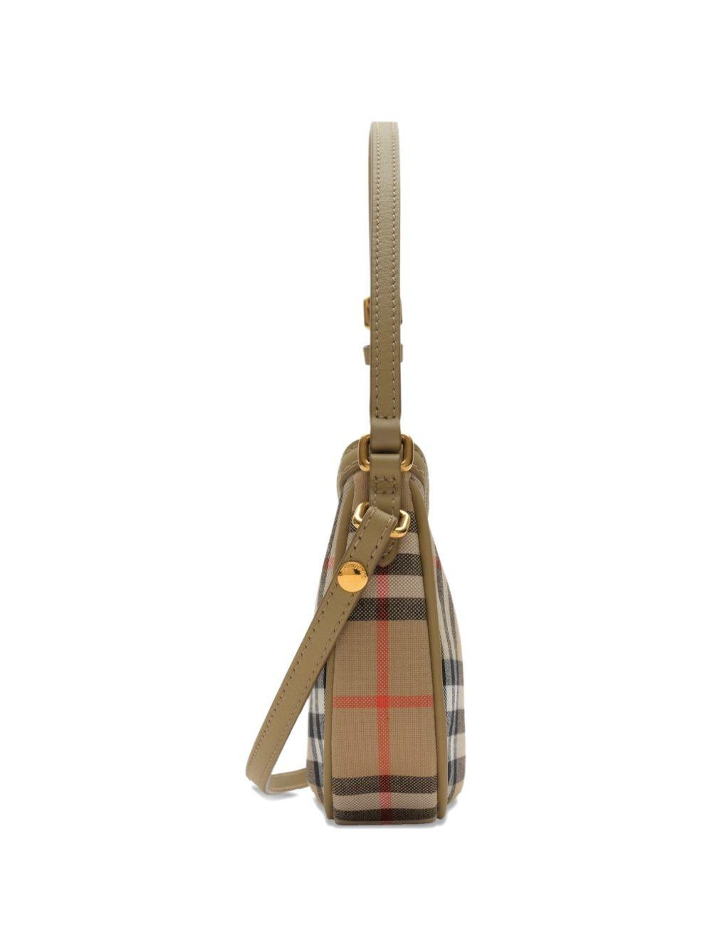 Borsa marrone check per bambina 8126023 B9368 Burberry Kids 